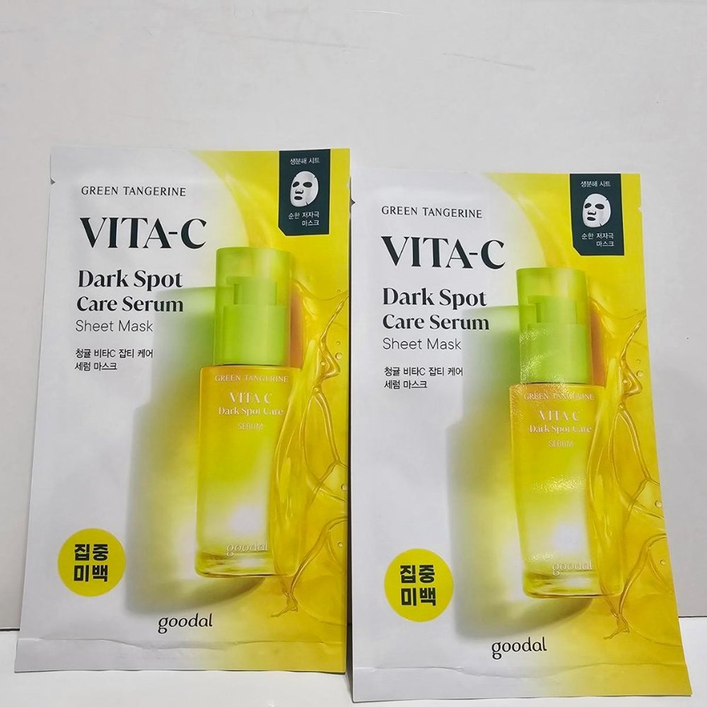 Goodal - Green Tangerine Vita C Dark Spot Care Serum Mask 2pc